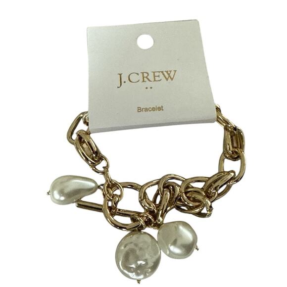 J. Crew gold Chunky chain toggle bracelet - Picture 3 of 8